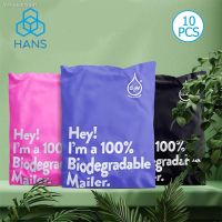 ☑❉ 13x10 Inches 100 Biodegradable D2W Poly Mailers 10Pcs Compostable Envelopes Waterproof Stretchable Self Sealing Shipping Bags