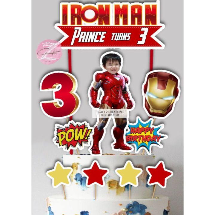 Iron.Man Cake topper set | Lazada PH