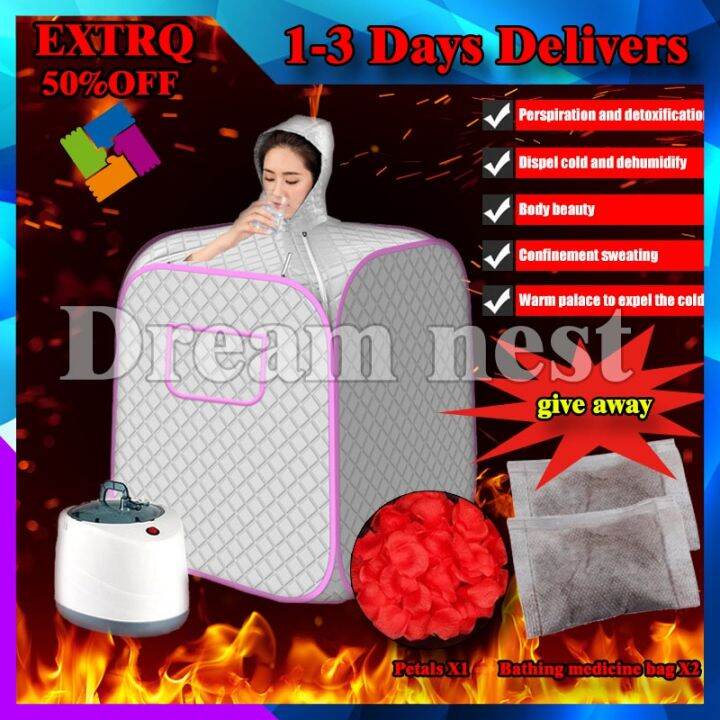 ♬Sauna steam bath portable adult steamer with tent dehumidification