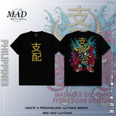 z &amp; MADFACE เสื้อผ้า Domination-Demon Tee ของขวัญสำหรับ Unisex ท็อปส์ซูคุณภาพสูง เสื้อยืดแนวสตรีท
