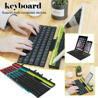 Wireless Keyboard Bluetooth 3.0 Laptop Keyboards 64Keys Mini Foldable Tablet stand Portable Bluetooth Keyboards For Tablet phone