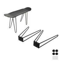 hotx【DT】 40cm 50cm Height Metal Table Legs Feet for Iron Dining Tables Leg Foot Skateboard Desk with Rest