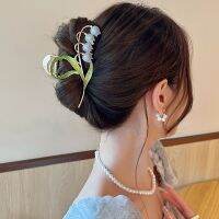 17MILE Bell Orchid Claw กิ๊บติดผมสำหรับผู้หญิง Simple Leaves Hairpin Hair Accessories