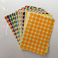 Size 19mm Coloured Dot Stickers  Paper Labels Adhesive Package Label Party Decoration  Round Spot Circles Sealing Stickers Stickers Labels