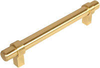 10 Pack - Cosmas 161-128BB Brushed Brass Cabinet Bar Handle Pull - 5" Inch (128mm) Hole Centers