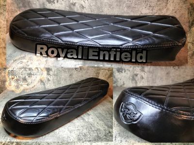 เบาะแต่ง royal enfield 650 interceptor 650 cc and royal enfield 650 twin and royal enfield gt 535 เบาะตรงรุ่นใส่ได้เลย (สำหรับรถมอเตอร์ไซต์ไสตล์วินเทจ) คาเฟ่ รุ่น royal enfield