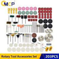 CMCP Rotary Tool Accessories Kit Sanding Band SandpaperMetal Cutting Saw BladeDrill Chuck for Dremel Rotary Tool