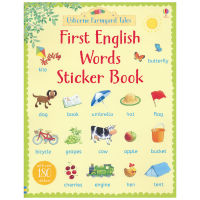 Usborne Sticker Book farmyard tales first English words Sticker Book Farm fairy tale vocabulary Usborne childrens English Enlightenment toy book English original imported