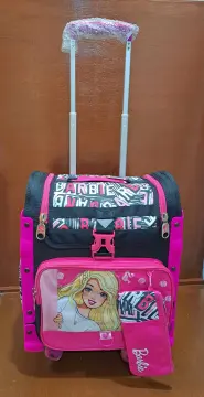 Buy Butterfly Waterproof Princess Barbie Pink 15 inch School Trolley  Backpack Online @ ₹1099 from ShopClues