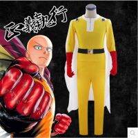 ใหม่คอสเพลย์อะนิเมะOne Punch-Man wanpanman Saitamaเสื้อคลุมถุงมือเข็มขัดเครื่องแต่งกายชุดสูท