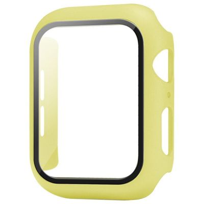 เคสกระจกสำหรับ Apple ที่ป้องกันหน้าจอขนาด44มม. 40มม. 41มม. 45มม. 42มม. 38มม. ปกป้องทนทานต่อรอยขีดข่วน Iwatch 8 7 6 Se 53
