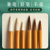 [COD] set beginners practice brush word entry calligraphy pen ink paper inkstone study treasures storage toolbox primary school