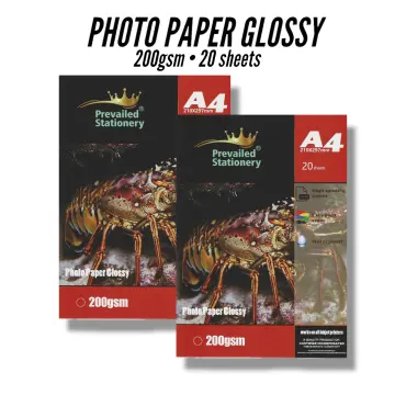 AGFA A4 Glossy Self-Adhesive Photo Paper 135gsm 20 Pack