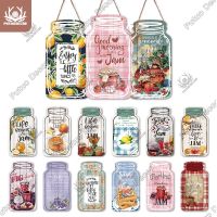 【hot】۩✎  Putuo Jam Sign Jar Wood Hanging Irregular Plate Tag for Rustic Decoration Wall