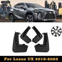 แผ่นบังโคลนสำหรับ Lexus UX UX200ไฮบริด2019-2023 2022แผ่นกันกระเซ็นที่ปัดโคลนแผ่นบังโคลนรถบังโคลนหน้าหลังอุปกรณ์เสริมรถยนต์