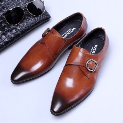 TOP☆  Monk Strap Shoes for Men Italiano Slip on Shoes Men Loafers Men Oxford Shoes for Men Wedding Dress Business Suit Coiffeur Sapato