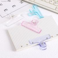☎✼ Transparent Acrylic Binder Clip Planner Clips Paper Clamp Organizer Office File Clamps Holder Stationery Decor School Supplies
