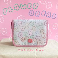 flower bread travel bag กระเป๋าเครื่องสำอาง