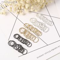 60Pcs Gold Sliver Black Color Stainless Steel Nostril Nose Hoop Ring Clip on Body Fake Piercing Jewelry Accessory Septum Ring