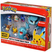 8 ชิ้น/เซ็ต Pokemon Pikachu ตัวเลข Popplio Rowlet Cosmog Metang Eevee Litten Wobbuffet Pika Action Figure ของเล่นเด็ก