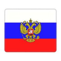 【jw】☏  Russian Flag Non-Slip Rubber Base Gamer Mousepad Accessories Coat of Arms Russia Office Computer