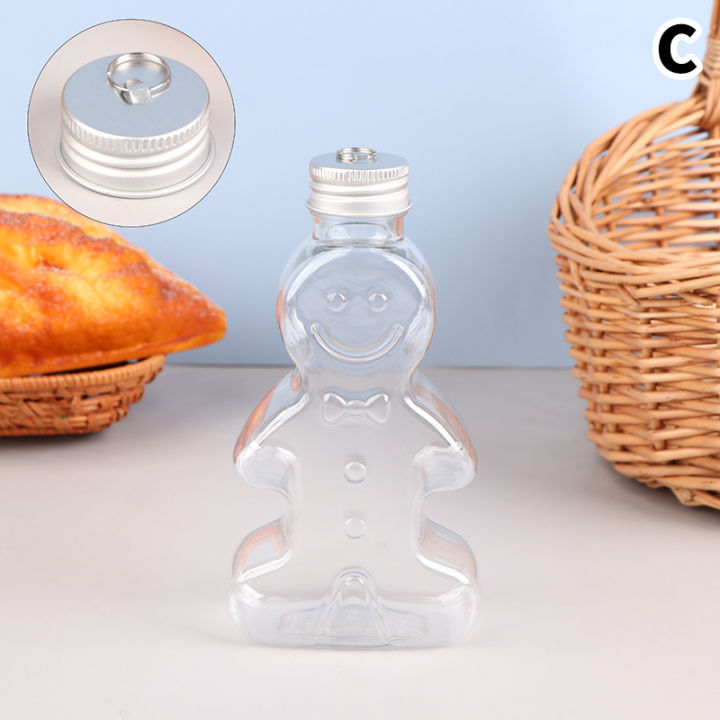 1pc Christmas Gingerbread Man Shaped Water Bottle