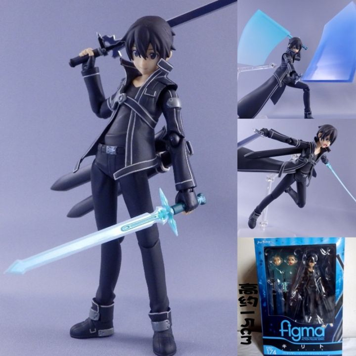 Figma 174 Sword Art Online SAO Kirito Japanese Anime Action Figures Model  Toy Birthday Gifts Hot Sell 