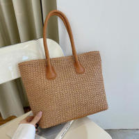 2021 Summer Straw Bags For Women Casual Weaving Totes Ladies Handbags Designer Travel Large Beach Shoulder Bag