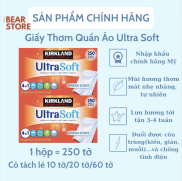 Tách Lẻ Giấy thơm quần áo Ultra Soft Kirkland 4in1 xuất xứ Mỹ 250 tờ