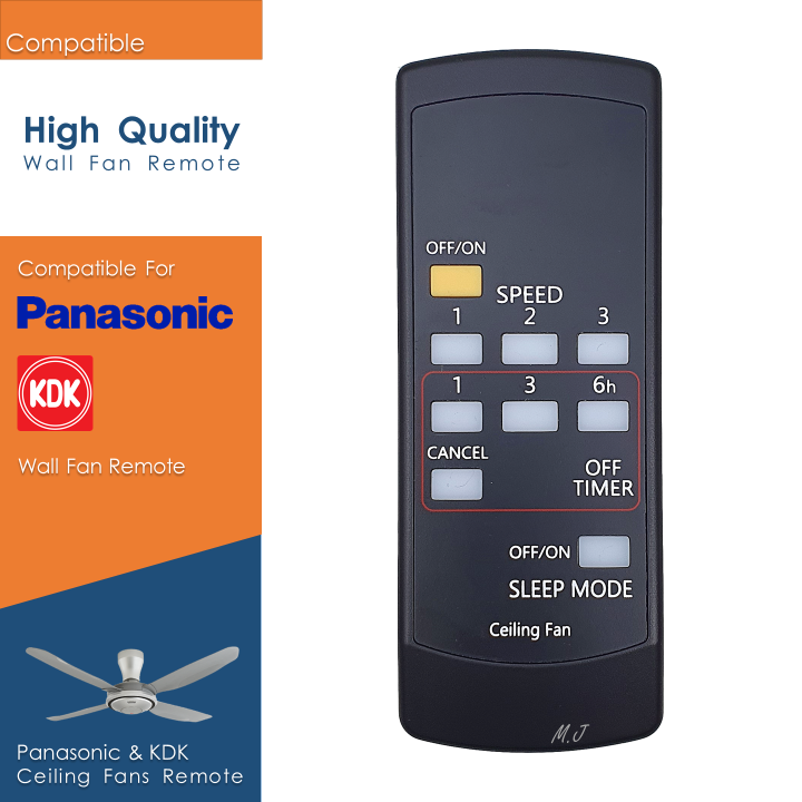 Ceiling Fan Remote Control For Panasonic & KDK 3 Speed Ceiling Fan Lazada