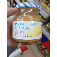 อาหารนำเข้า? Japanese Fruit Jam Peach Fuji Hibg Aohata Fully Fruit White Peach Jam 250gWhite Peach