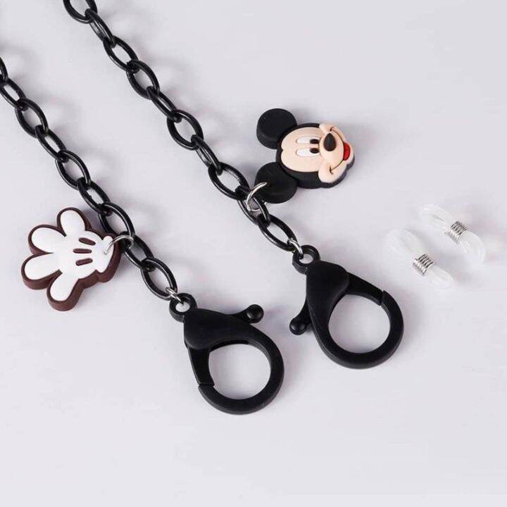 สายคล้องแมส-สายคล้องแว่น-mask-strap-1-แถม-1-สายคล้องแมส-สายคล้องแว่นตา-mickey-amp-minnie-สาวกมิกกี้-มินนี่-มาทางนี้-สายคล้องแมสไฮโซ-สายคล้องคอ-แฟชั่น-แบรนด์-สายคล้องแมสเด็ก-สายคล้องแมสผู้ใหญ่