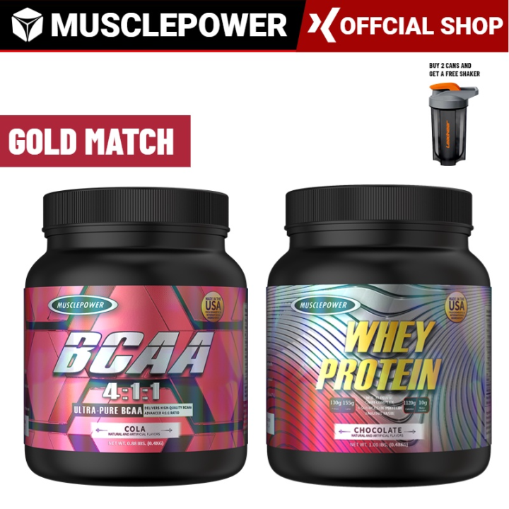 MUSCLEPOWER Muscle building protein powder + BCAA, the ultimate muscle