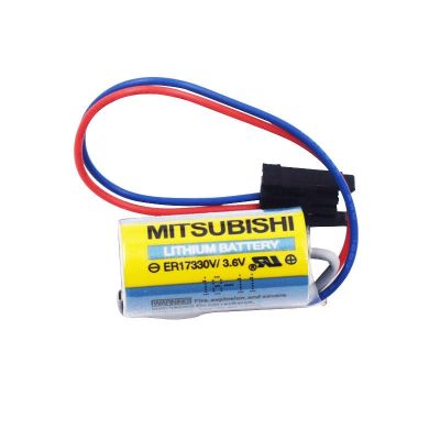 MR-BAT แบตเตอรี่ลิเธียม Mitsubishi Servo แบบดั้งเดิมดั้งเดิม (2023) 2022 A6BAT ER17330V/3.6V พร้อมปลั๊ก