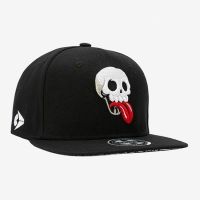 COD DSFDGESERRRRR Full cap New Skeleton tongue out embroidery snapback cap Black cool skull cap men sport women Hip Hop bone Masculino Gorro baseball cap