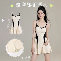 Super fairy swimsuit female fat mm small fresh hot girl ins style summer sunscreen one-piece anti-light cover belly swimsuit