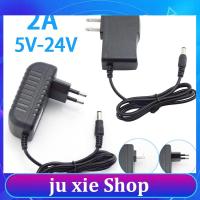 JuXie store 2A Power Adapter AC 110V 240V to DC 5V 6V 8V 9V 10V 12V 15V 24V Charger Adaptor Supply Universal 5.5*2.5mm for LED Strip