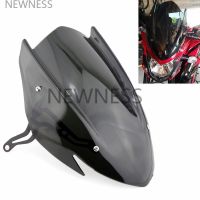 ■☈กระจกบังลมกระจกรถจักรยานยนต์หน้าจอพร้อมขายึดสำหรับ GSXS750 GSX-S750 Suzuki GSX-S 750 GSXS 750 2017 2018 2019