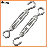 GEORG 5pcs 304สแตนเลสสตีล ข้อต่อสายลวด OC Type M4 ตัวปรับความตึงสกรู ปรับได้ปรับได้ ตะขอและตา ตัวปรับความตึงลวดสลิง เชือกลวดสลิง