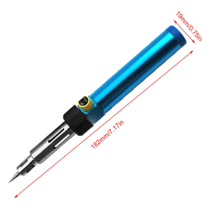 Cordless Welding Pen Burner Butane Solder Iron Adjustable Temperature