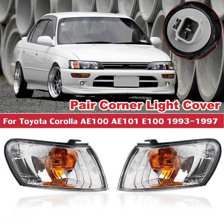 1 Pair Car Front Corner Lamp Light for Toyota Corolla AE100 AE101 E100
