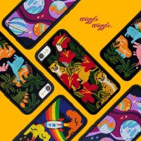 【wiggle wiggle Iphone7/8/7P/8P/X/Xs/11 Embroidery Protective case Mobile Phone case Full Package OFFICIAL STORE