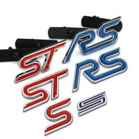 NEW Letter RS ST S 3D Metal Car Sticker for Ford Escort Explorer F150 Auto Front Grille Emblem Badge