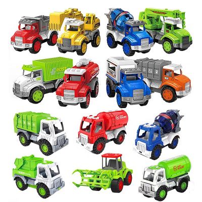 ✜ jiozpdn055186 4 pçs/lote simulação de engenharia inercial veículo caminhão escavadeira escavadora ferramenta criativa das crianças brinquedo educacional modelo carro