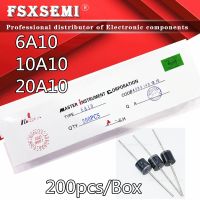 【cw】 200pcs/Box 6A10 10A10 20A10 Rectifier Diode 6A 10A 20A 1000V R-6