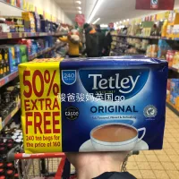 Gratis Ongkir จากคลังสินค้าอังกฤษ Tetley ชานมหมอสีดำรสชา240แพ็ค