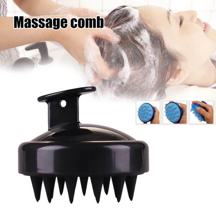 Silicone Head Body Scalp Massage Brush Comb Shampoo Hair Washing Comb