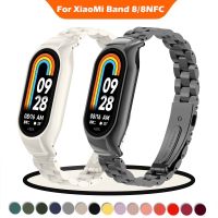 ☂✎ Strap For Xiaomi Mi Band 8/8 NFC Band Stainless Steel Correa Bracelet for Miband Smartwatch bands mi8 mi8NFC 2023 Accessories