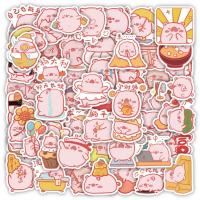 【LZ】☃☋  10/60 pçs dos desenhos animados bonito rosa porco adesivos kawaii animal piggy etiqueta diy brinquedos portátil bagagem skate mala graffiti decalques