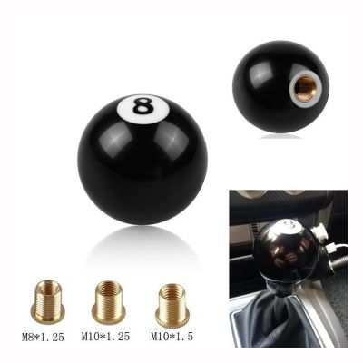 【LZ】✓  Hot Sale Black 8 Ball Car Gear Knob Short Shifter Knob Acrylic 8 Ball Billiards For Auto Universal Manual Transmission Accessory